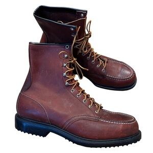 Red Wings 4440 vintage men size 13 steel toe moc 8” work boots leather